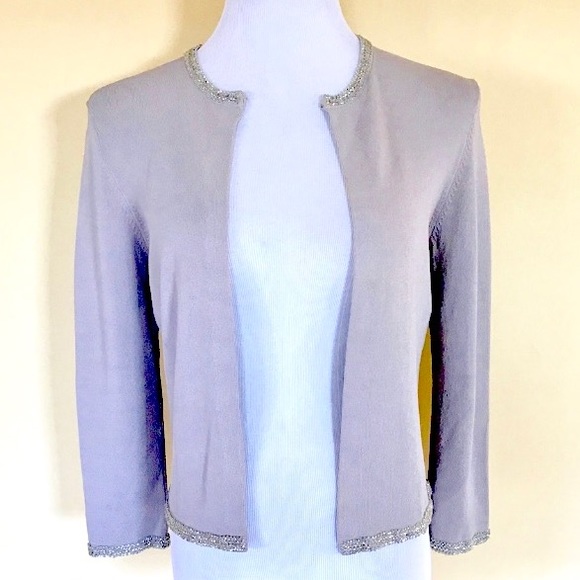 Nicole Miller Sweaters - * Nicole Miller Beaded Crystal Cardigan